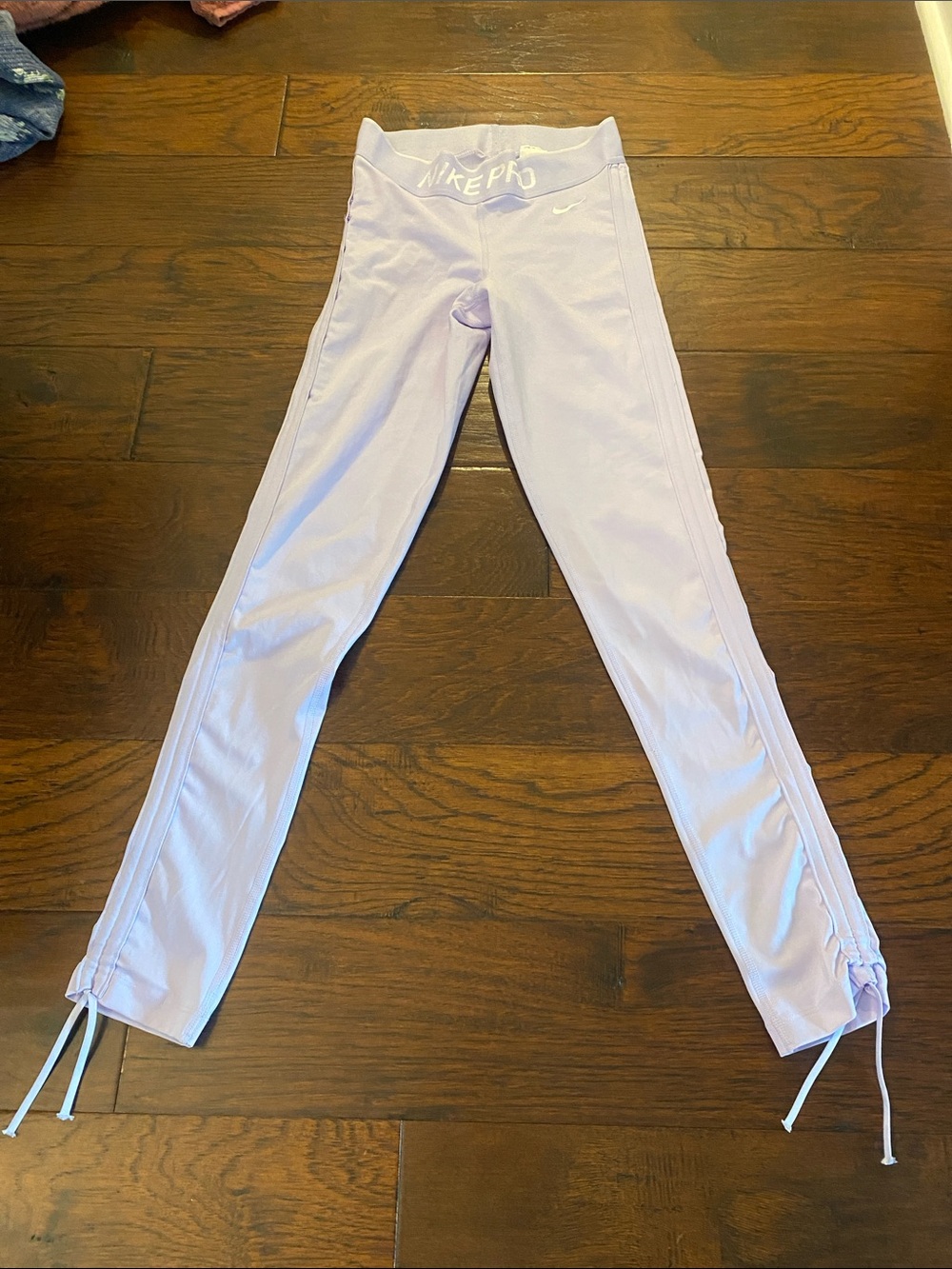 Nike pro lilac Lavender Pull-Tie Performance Leggings